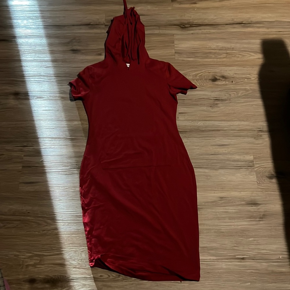 Hoodie dress short sleeve